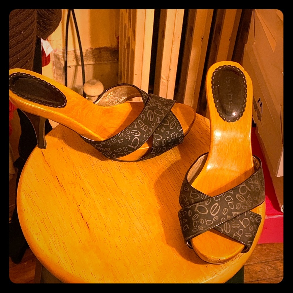 Bebe slide on sandals